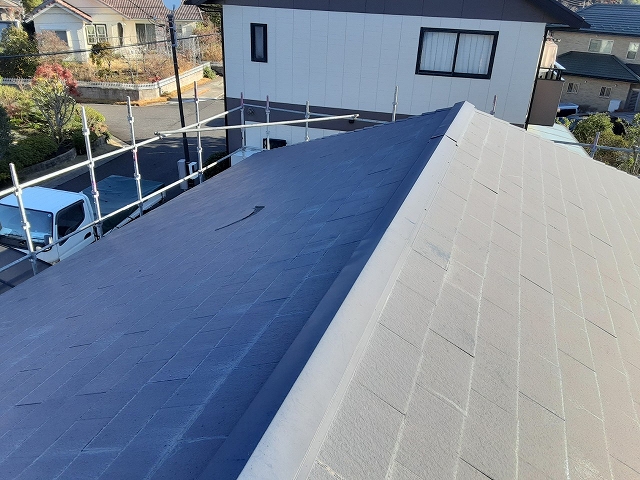 カバー工法前の屋根